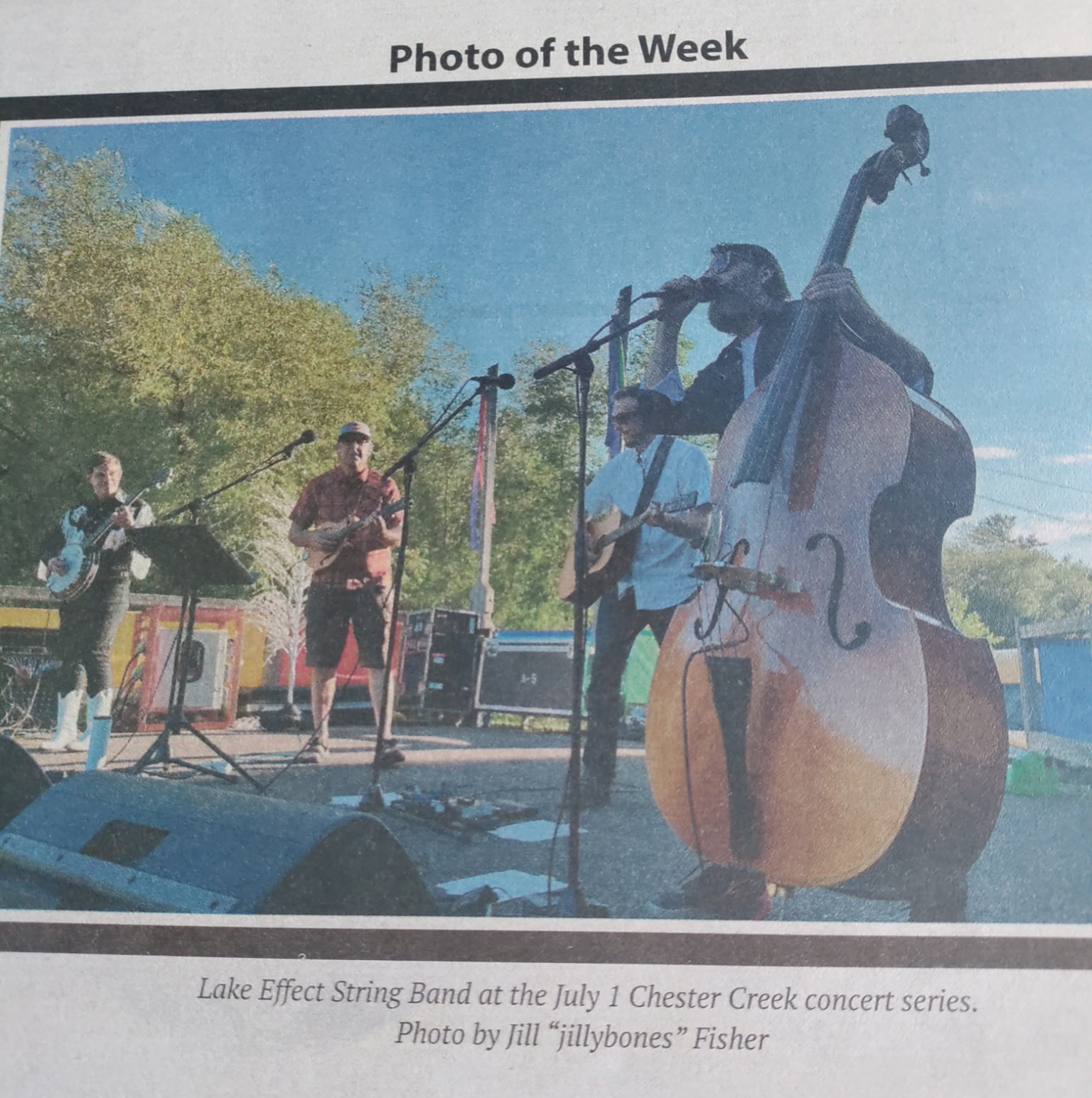 Lake Effect String Band in the Duluth Reader